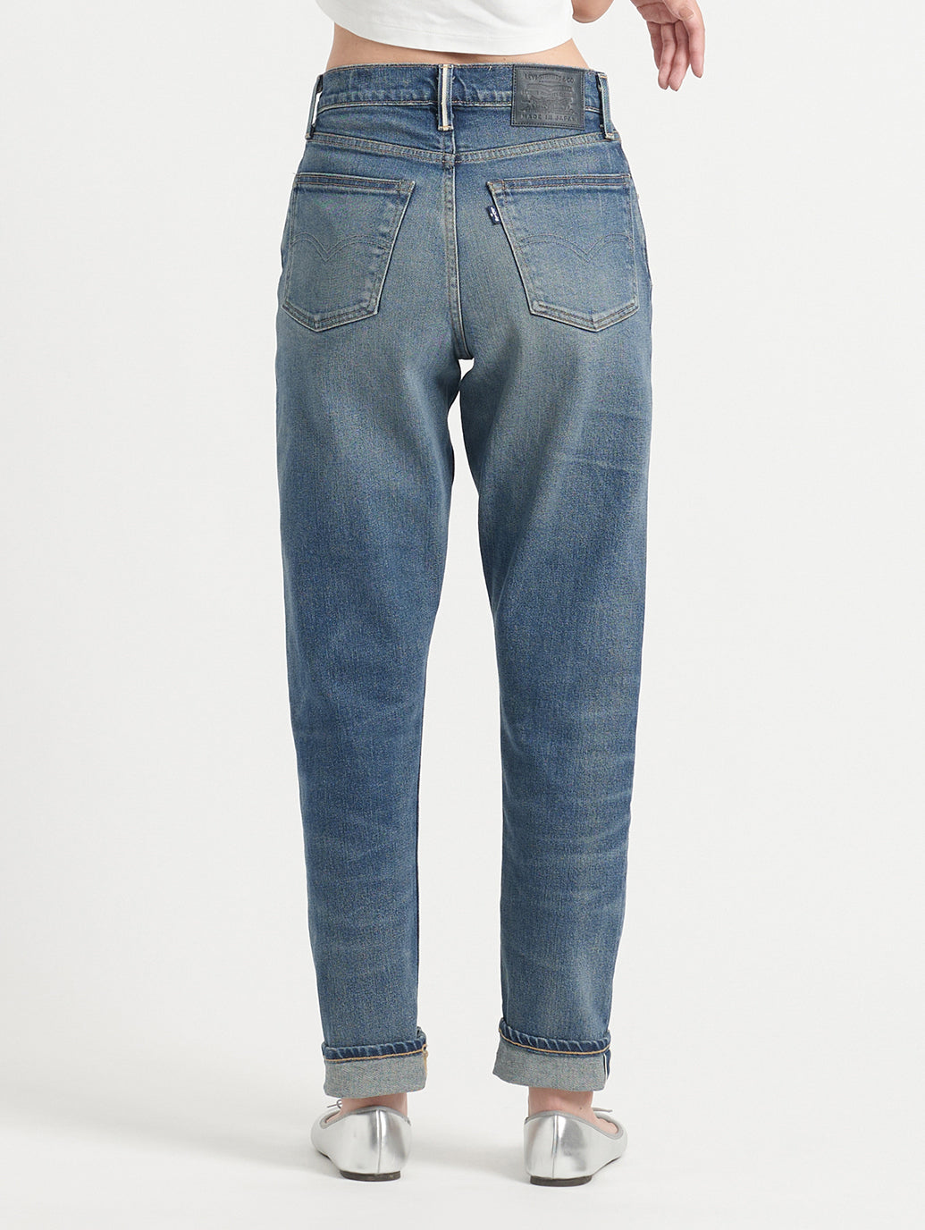 ハイライズ BORROWED FROM THE BOYS ミディアムインディゴ MINERAL MADE IN JAPAN