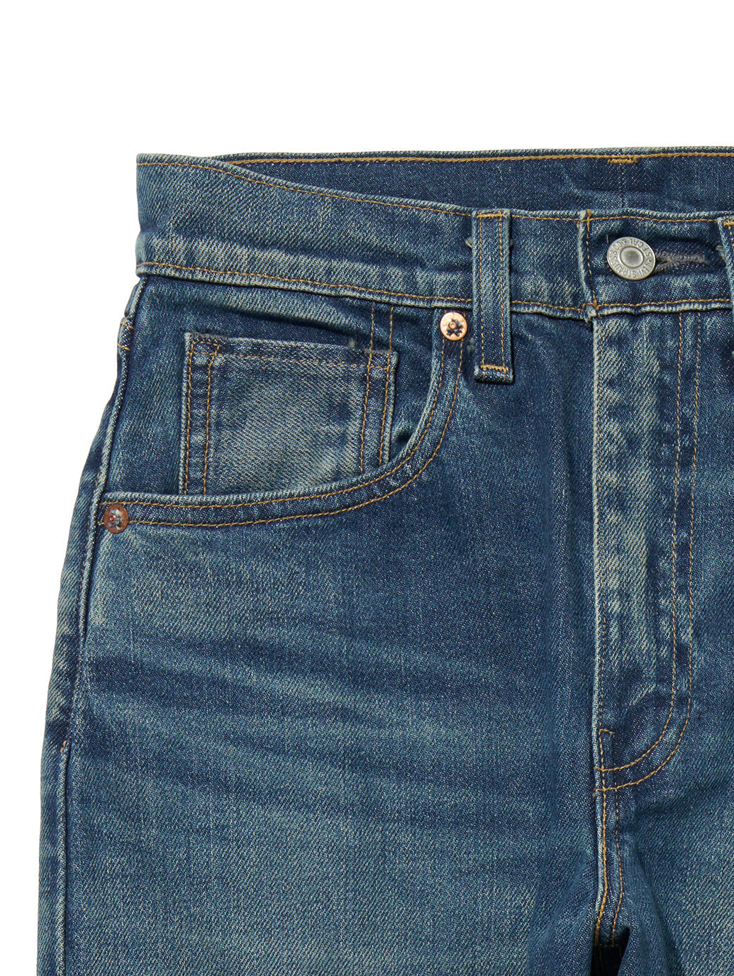 ハイライズ BORROWED FROM THE BOYS ミディアムインディゴ MINERAL MADE IN JAPAN