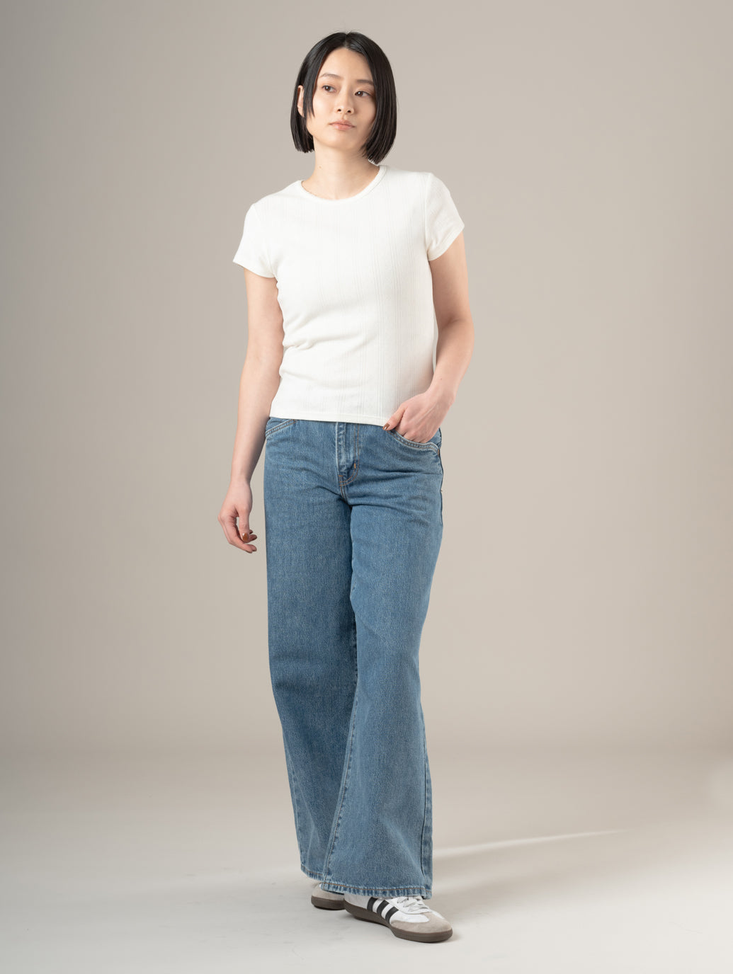 94 BAGGY WIDE LEG ジーンズ ミディアムインディゴ