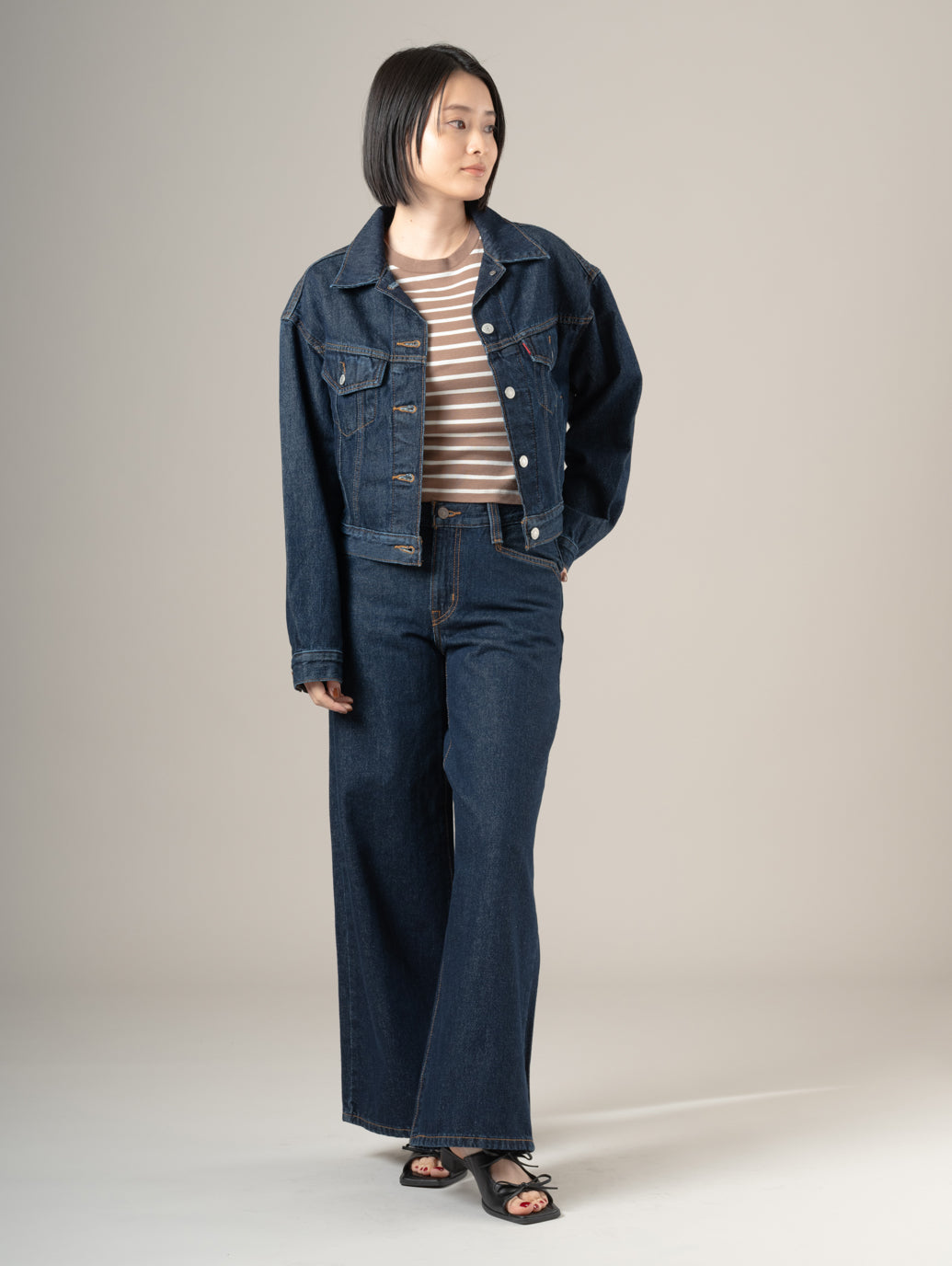 94 BAGGY WIDE LEG ジーンズ ダークインディゴ