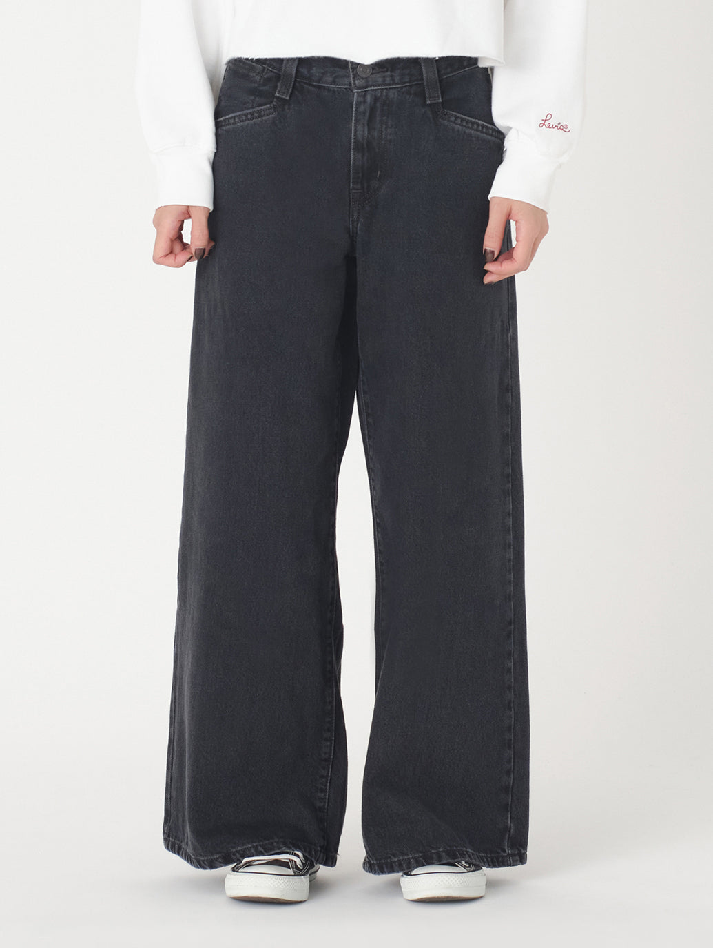 94 BAGGY WIDE LEG ジーンズ ブラック