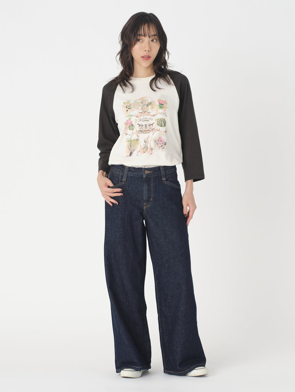 94 BAGGY WIDE LEG ジーンズ ダークインディゴ