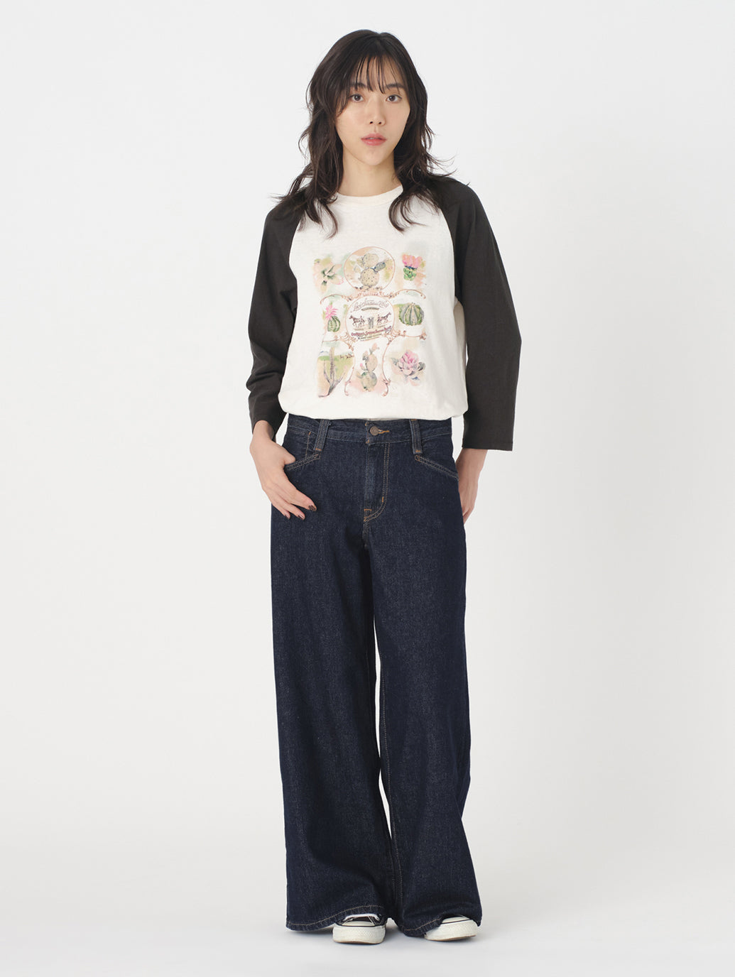 94 BAGGY WIDE LEG ジーンズ ダークインディゴ