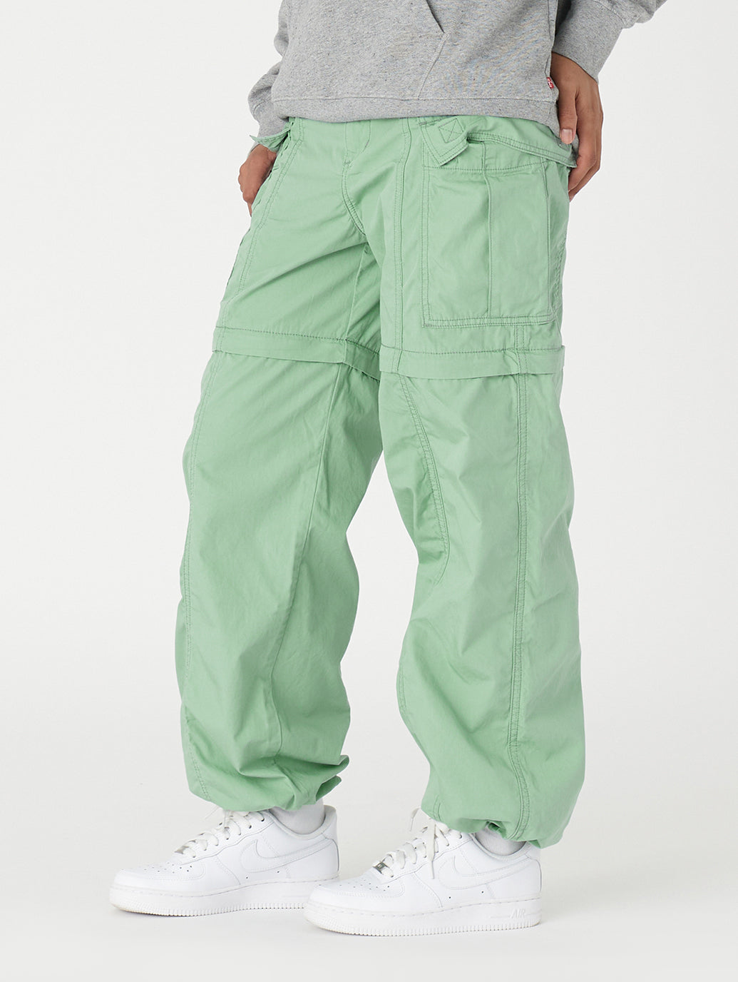 コンバーチブルカーゴパンツ グリーン