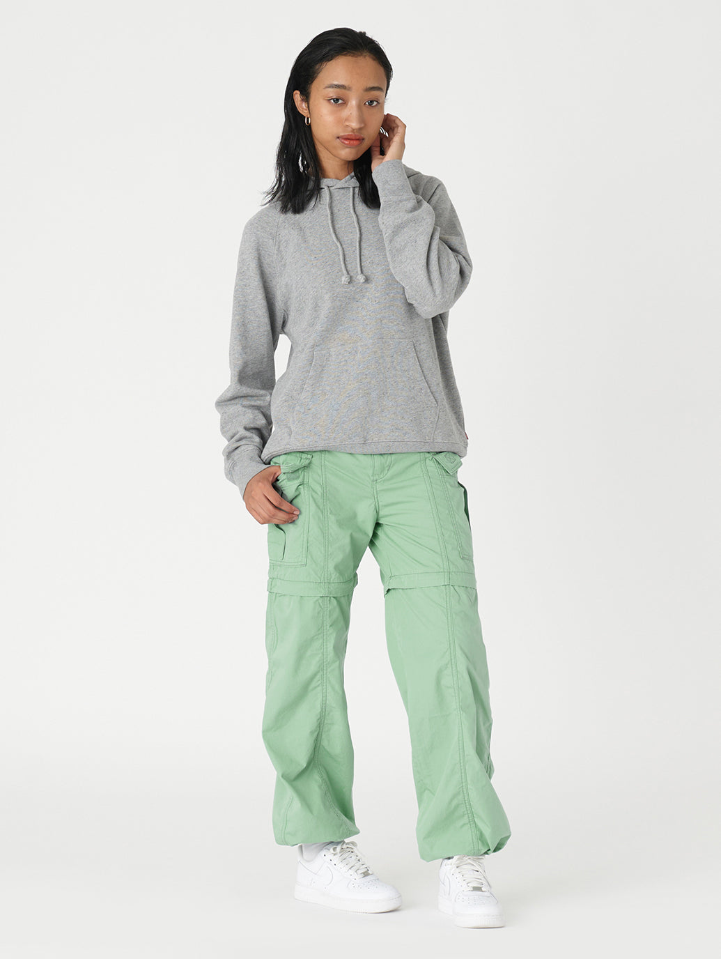 コンバーチブルカーゴパンツ グリーン