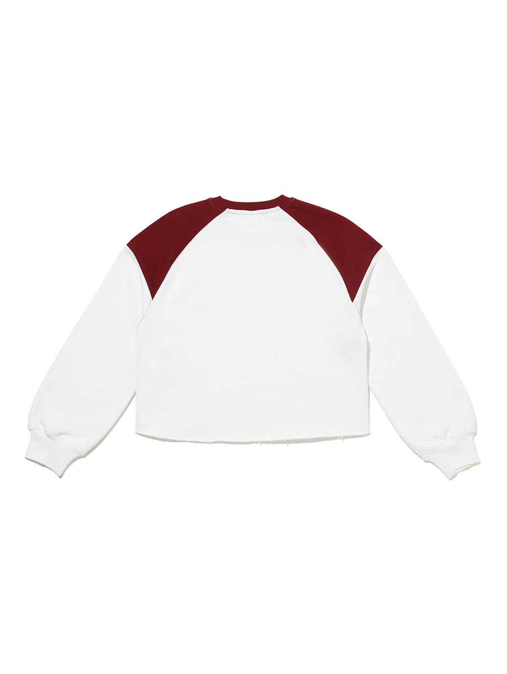 グラフィック クルーネック 長袖カットソー ホワイト MONOGRAM BRIGHT