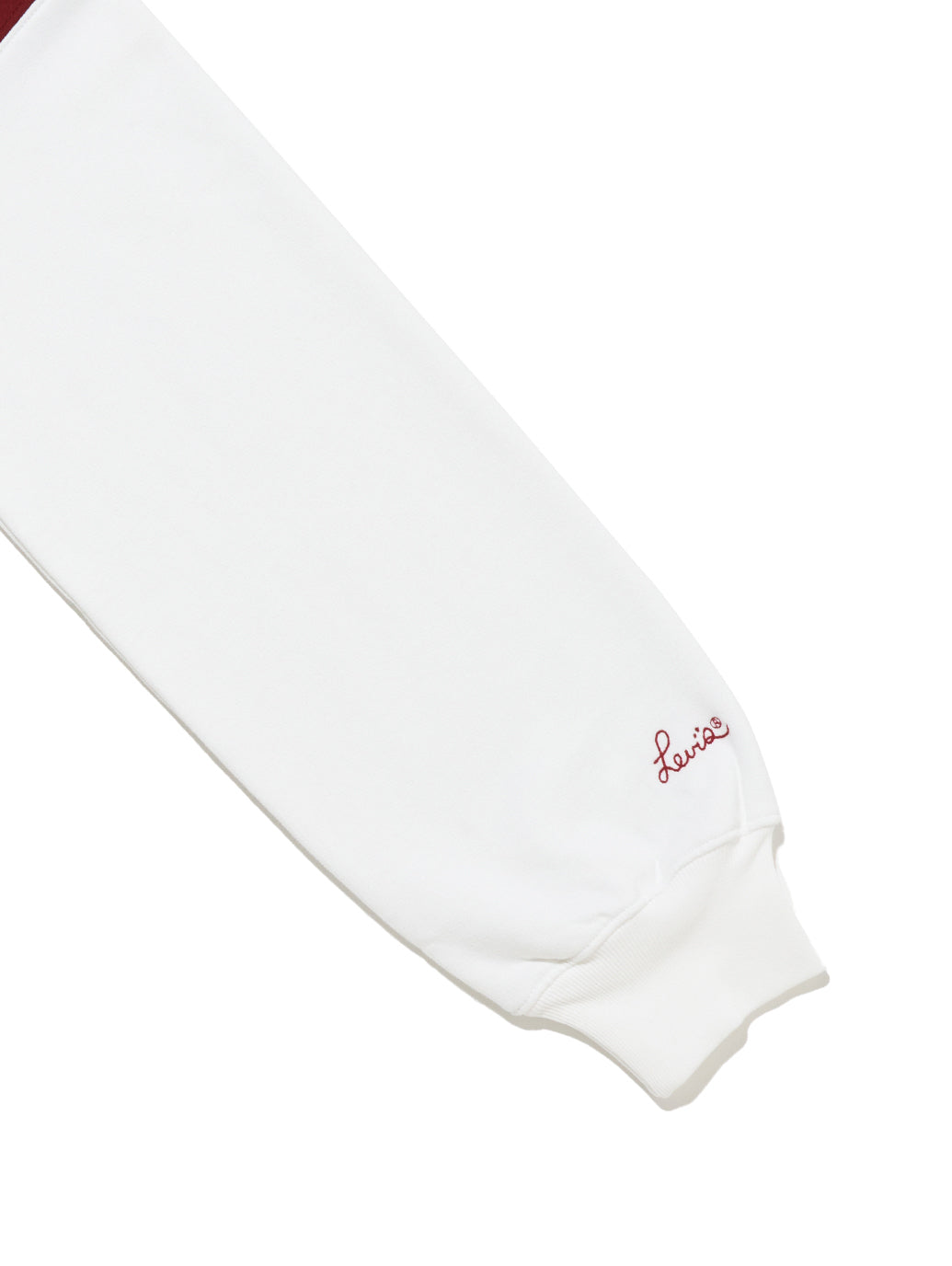 グラフィック クルーネック 長袖カットソー ホワイト MONOGRAM BRIGHT