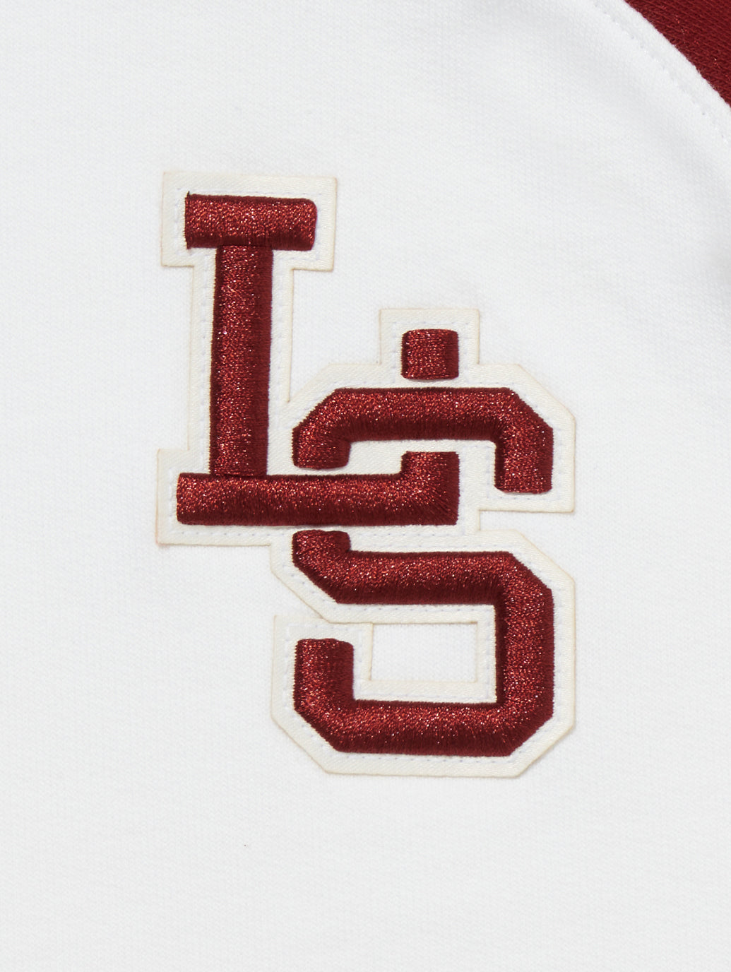 グラフィック クルーネック 長袖カットソー ホワイト MONOGRAM BRIGHT