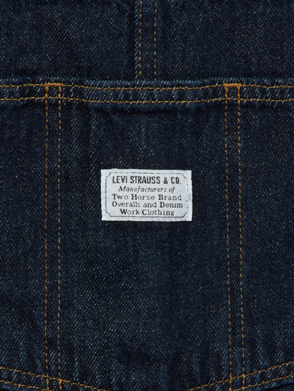 BAGGY ハイウエスト オーバーオール ダークインディゴブルー