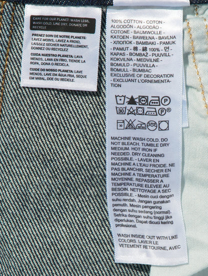 BAGGY ハイウエスト オーバーオール ダークインディゴブルー
