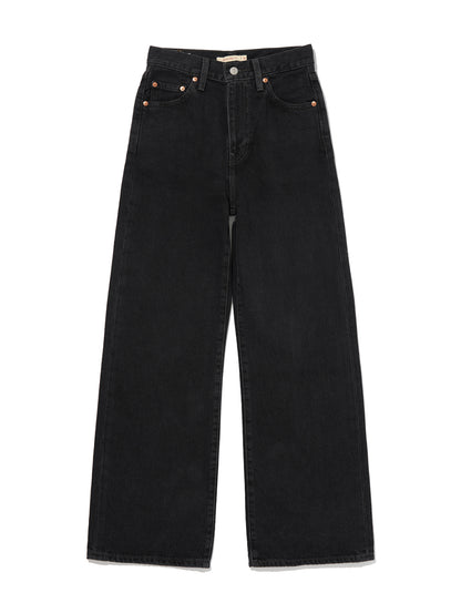 RIBCAGE WIDE LEG ブラック