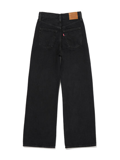 RIBCAGE WIDE LEG ブラック