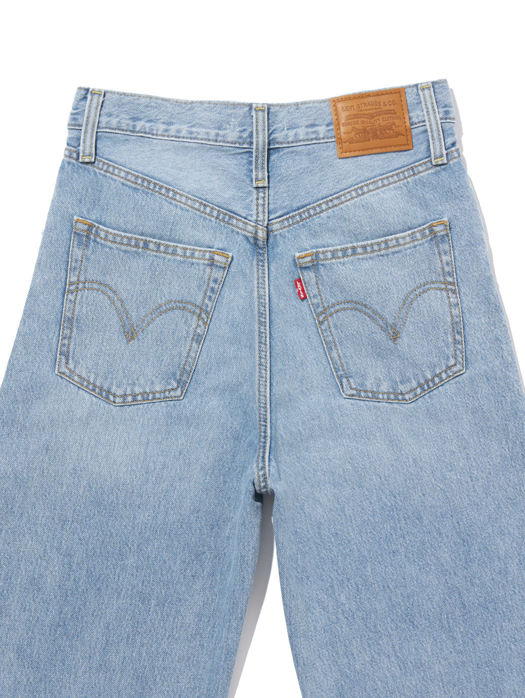 RIBCAGE WIDE LEG ライトインディゴ FAR AND WIDE