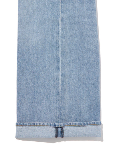 RIBCAGE WIDE LEG ライトインディゴ FAR AND WIDE