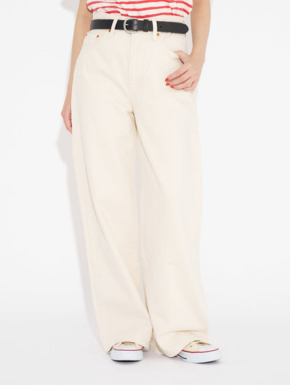 RIBCAGE WIDE LEG ホワイト BARELY FREEZING