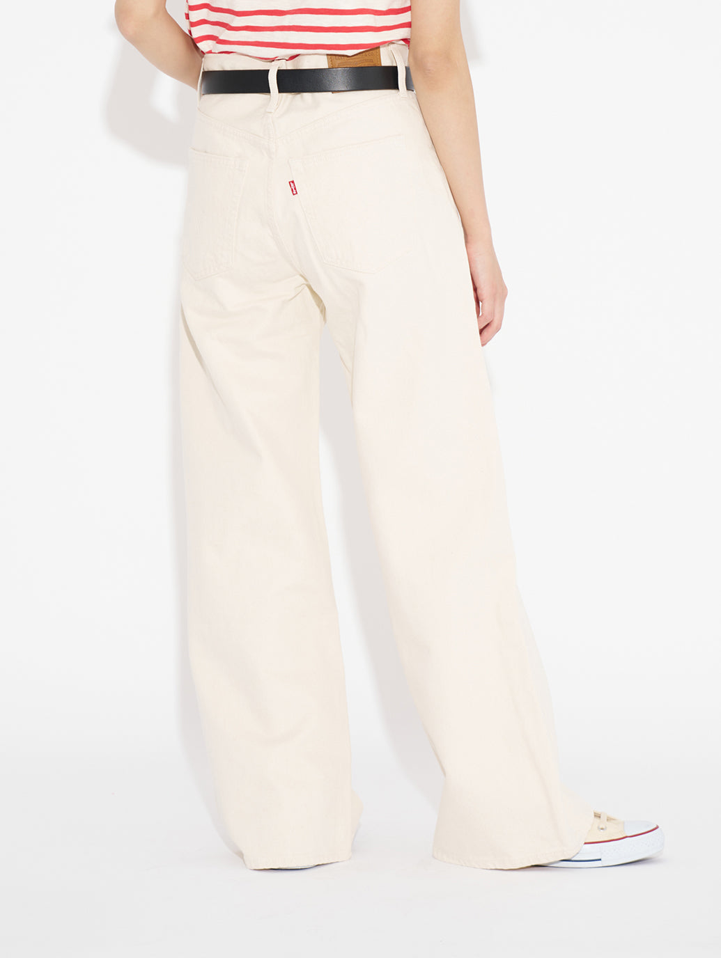 RIBCAGE WIDE LEG ホワイト BARELY FREEZING