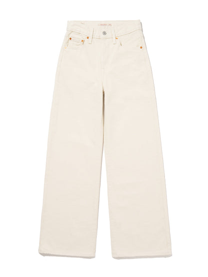 RIBCAGE WIDE LEG ホワイト BARELY FREEZING