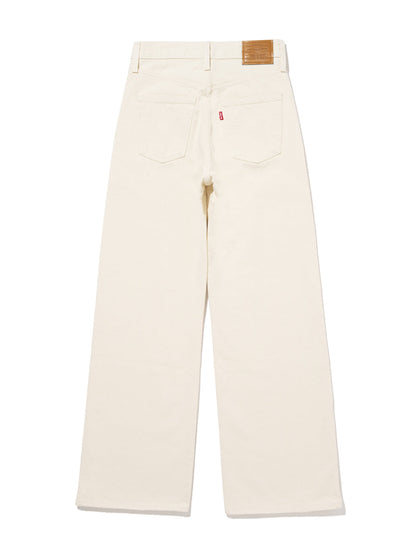 RIBCAGE WIDE LEG ホワイト BARELY FREEZING