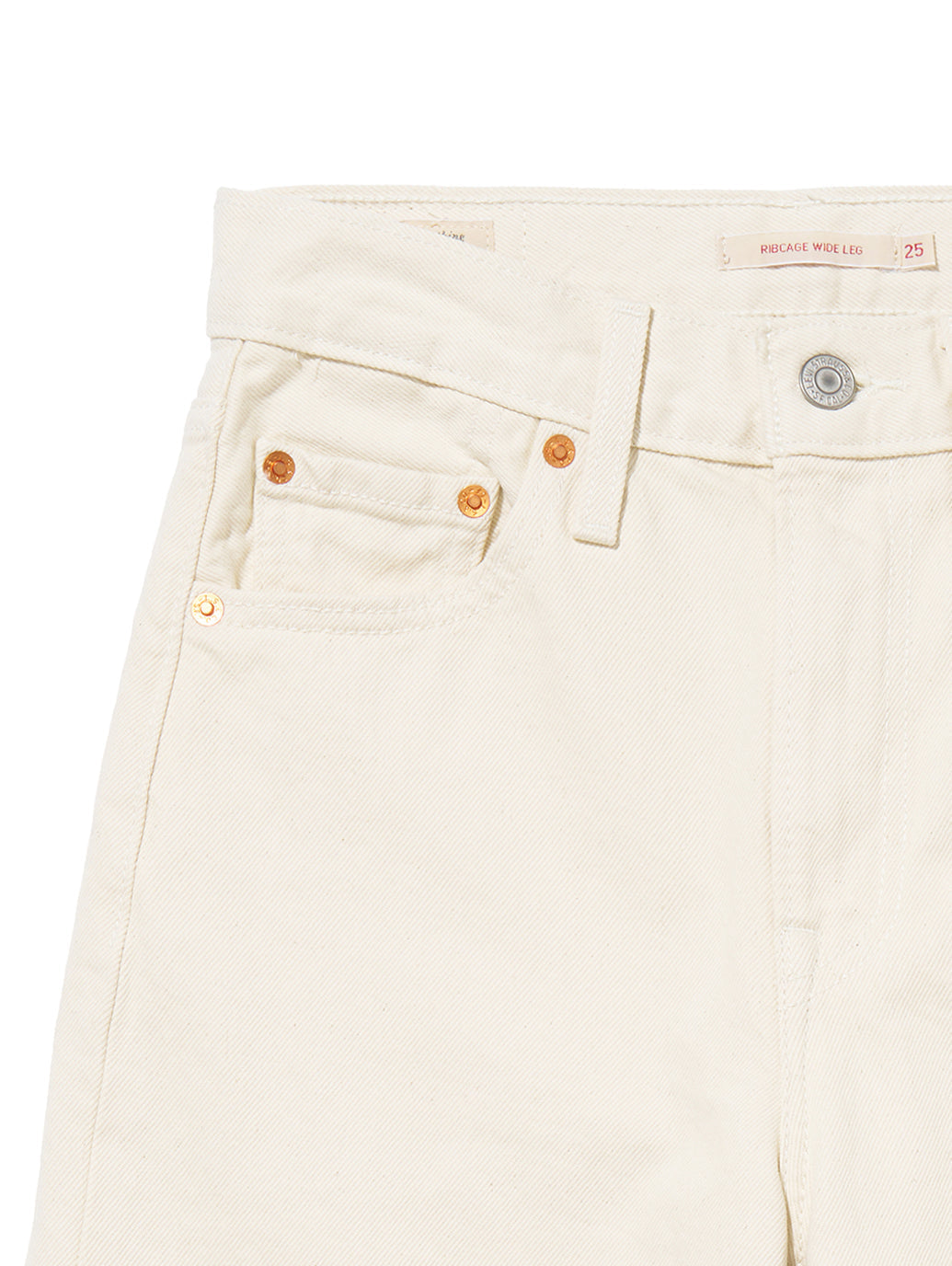 RIBCAGE WIDE LEG ホワイト BARELY FREEZING
