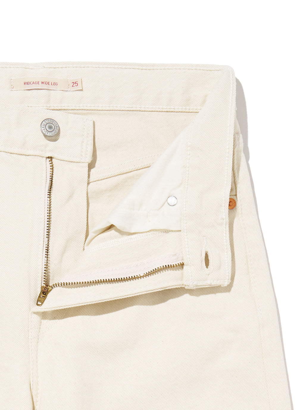 RIBCAGE WIDE LEG ホワイト BARELY FREEZING
