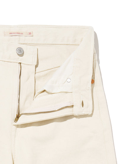 RIBCAGE WIDE LEG ホワイト BARELY FREEZING