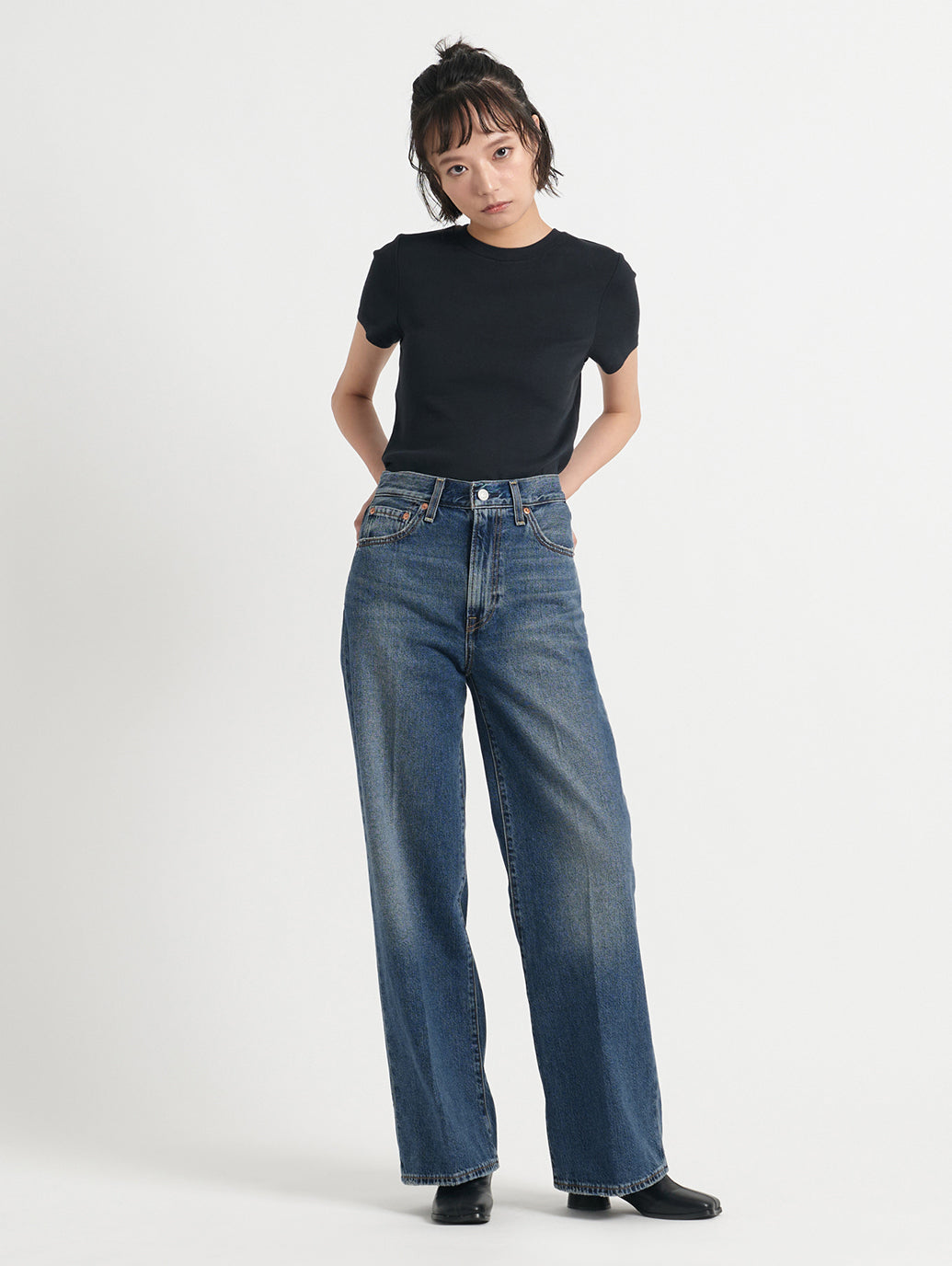 RIBCAGE WIDE LEG ダークインディゴ POLAR PERIMITER