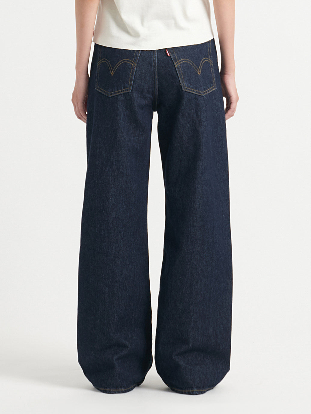 RIBCAGE WIDE LEG ジーンズ ダークインディゴ