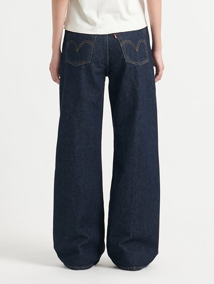 RIBCAGE WIDE LEG ジーンズ ダークインディゴ