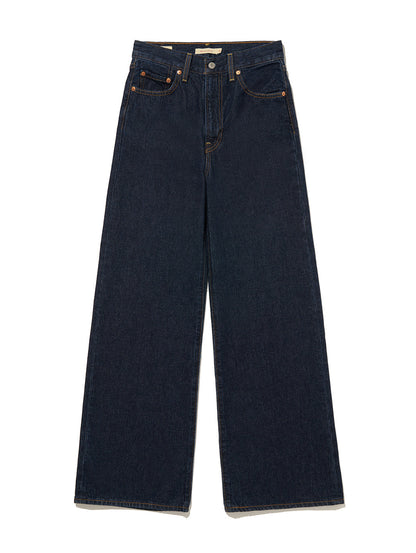 RIBCAGE WIDE LEG ジーンズ ダークインディゴ