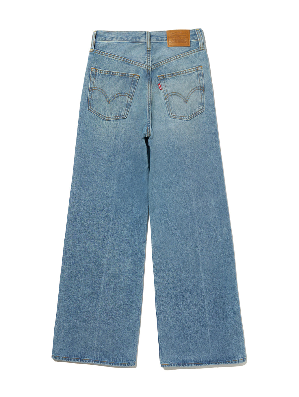 RIBCAGE WIDE LEG ジーンズ ミディアムインディゴ