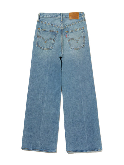 RIBCAGE WIDE LEG ジーンズ ミディアムインディゴ