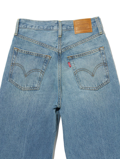 RIBCAGE WIDE LEG ジーンズ ミディアムインディゴ