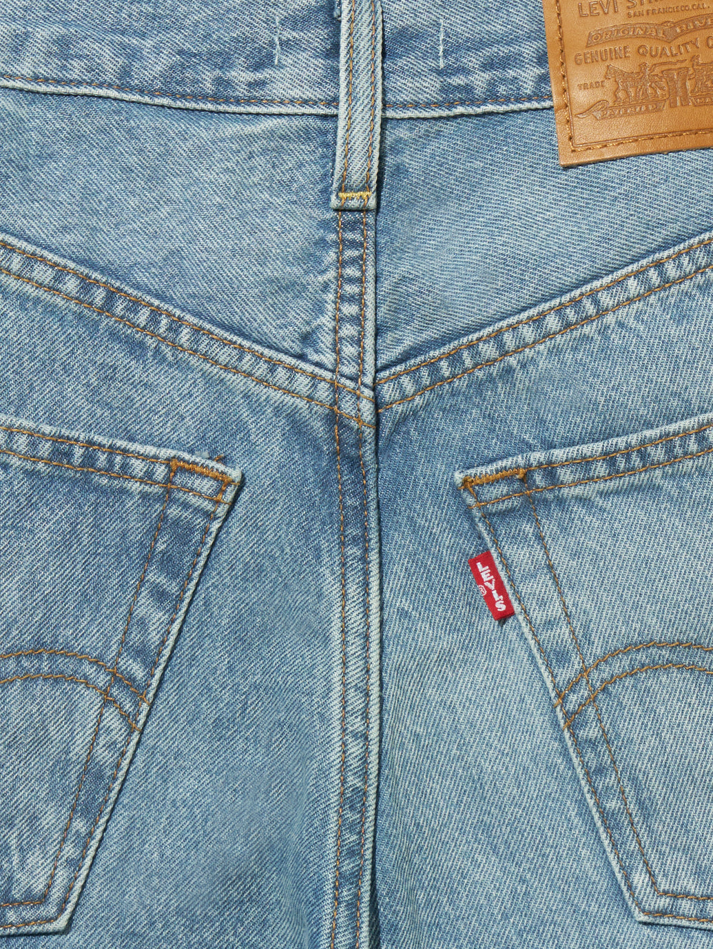 RIBCAGE WIDE LEG ジーンズ ミディアムインディゴ