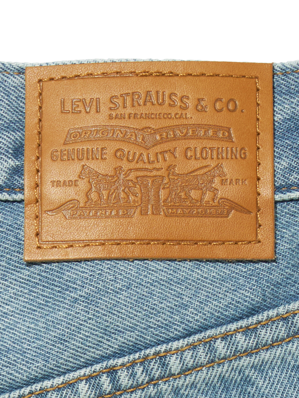 RIBCAGE WIDE LEG ジーンズ ミディアムインディゴ