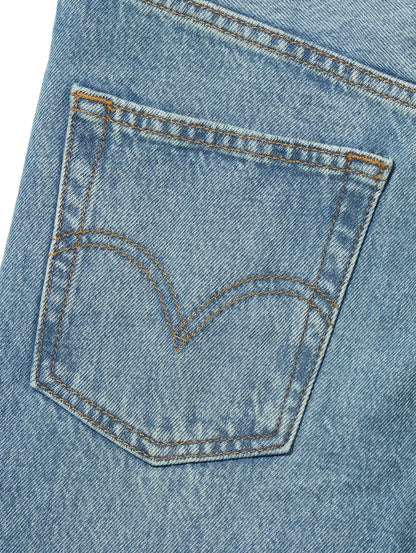 RIBCAGE WIDE LEG ジーンズ ミディアムインディゴ