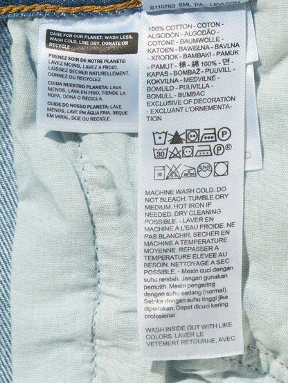 RIBCAGE WIDE LEG ジーンズ ミディアムインディゴ