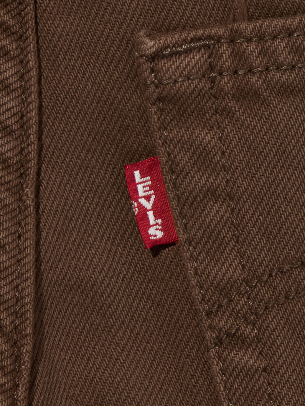 RIBCAGE WIDE LEG ジーンズ ブラウン