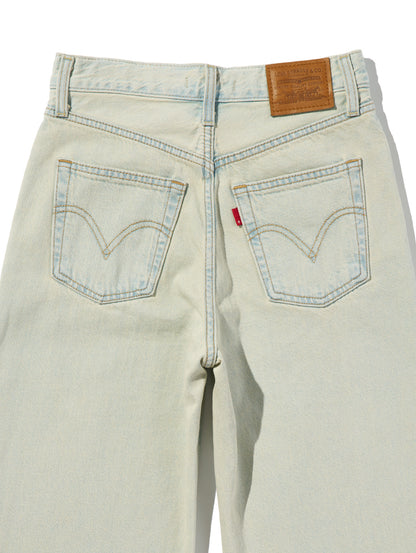 RIBCAGE WIDE LEG ジーンズ ライトインディゴ