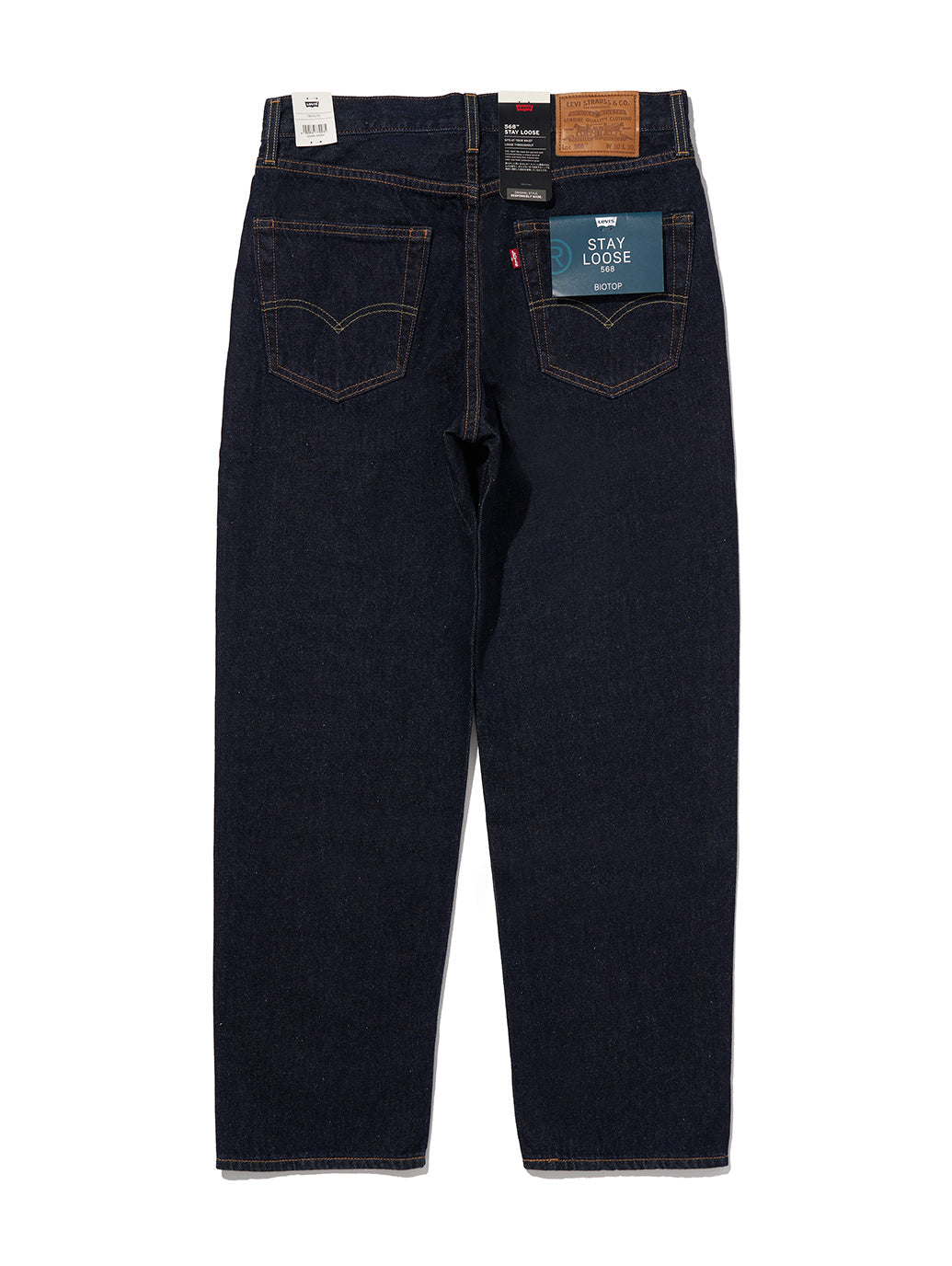 LEVI'S® FOR BIOTOP 568™ STAY LOOSE ダークインディゴ FOR MEN RINSE
