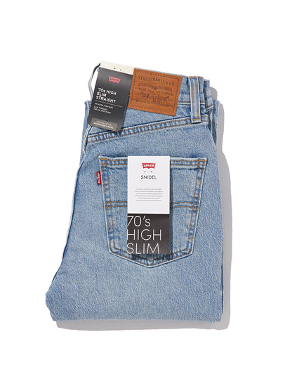 LEVI'S® FOR SNIDEL 70S HIGH スリムストレート ライトインディゴ