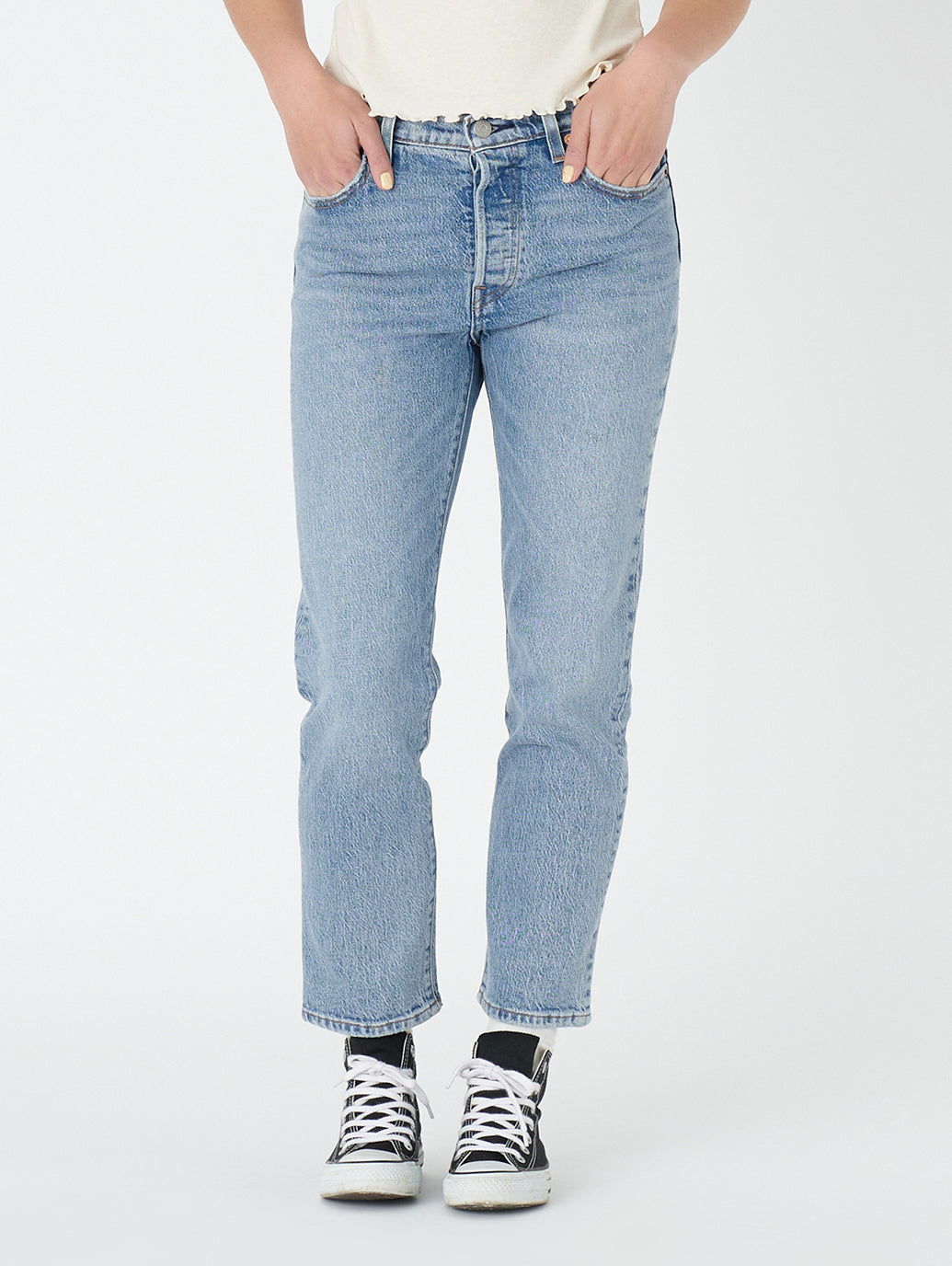 Levi's® for BAYFLOW 501® CROP ライトインディゴ WORN IN