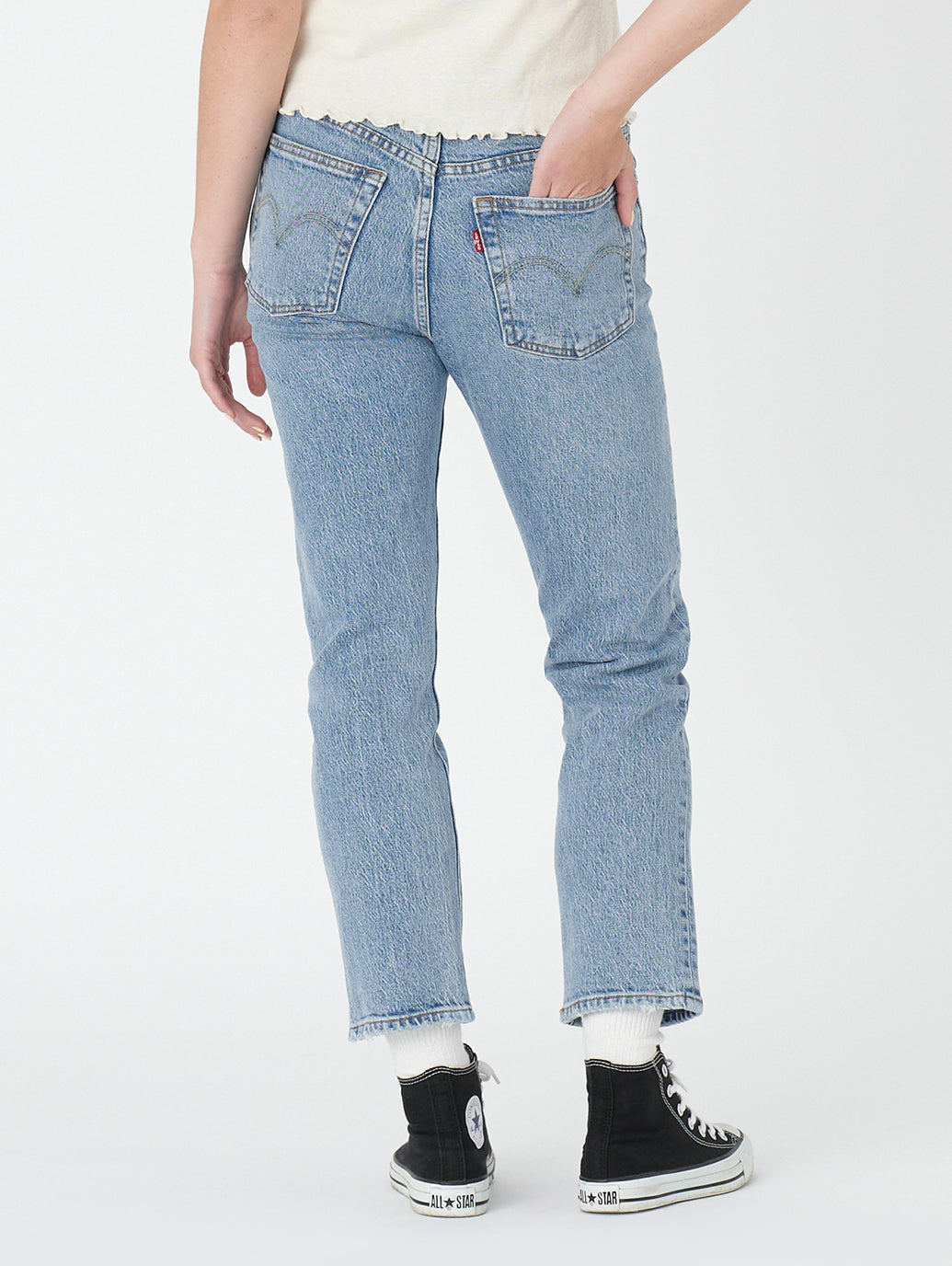 Levi's® for BAYFLOW 501® CROP ライトインディゴ WORN IN