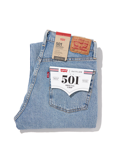 Levi's® for BAYFLOW 501® CROP ライトインディゴ WORN IN