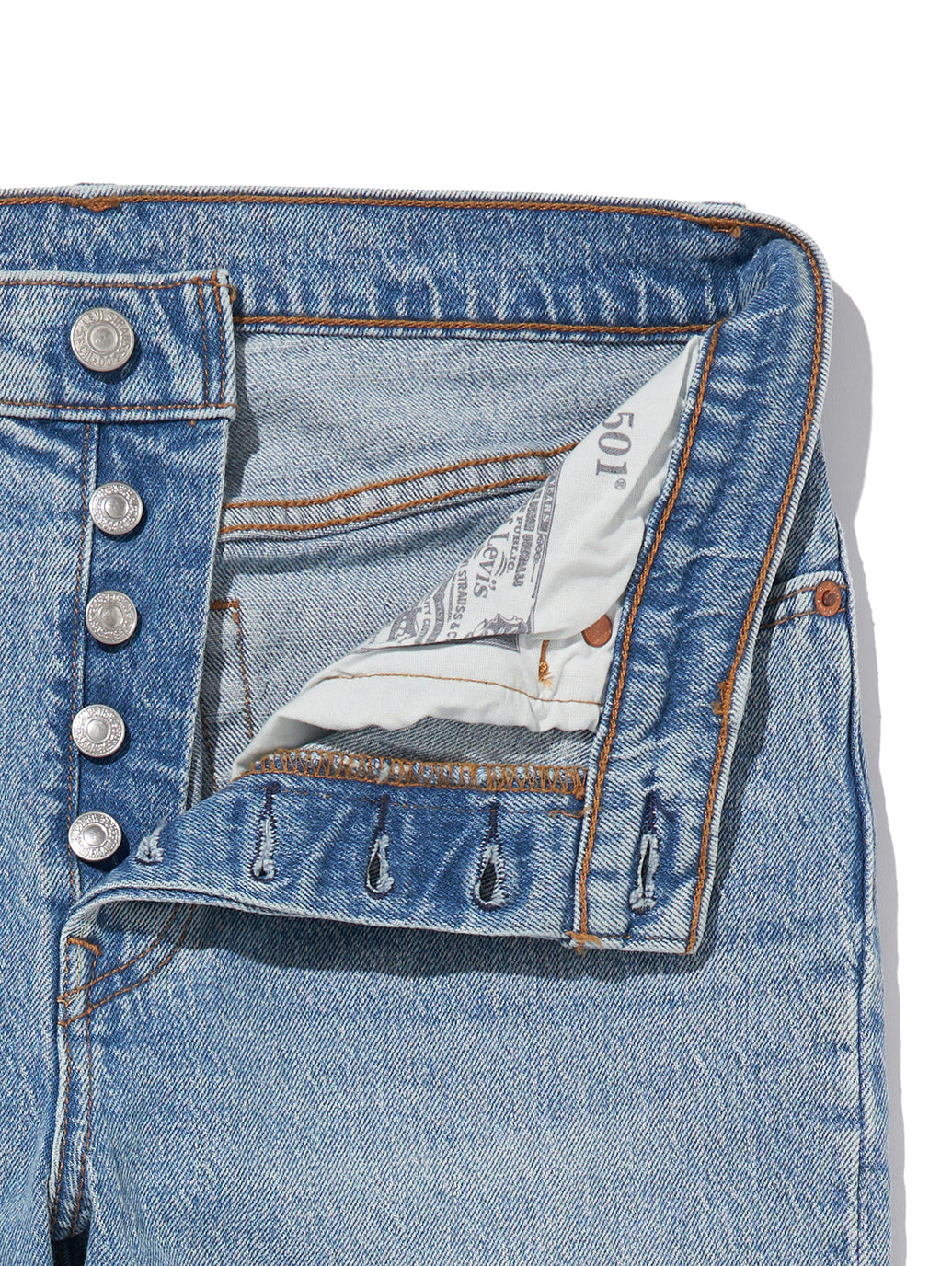 Levi's® for BAYFLOW 501® CROP ライトインディゴ WORN IN