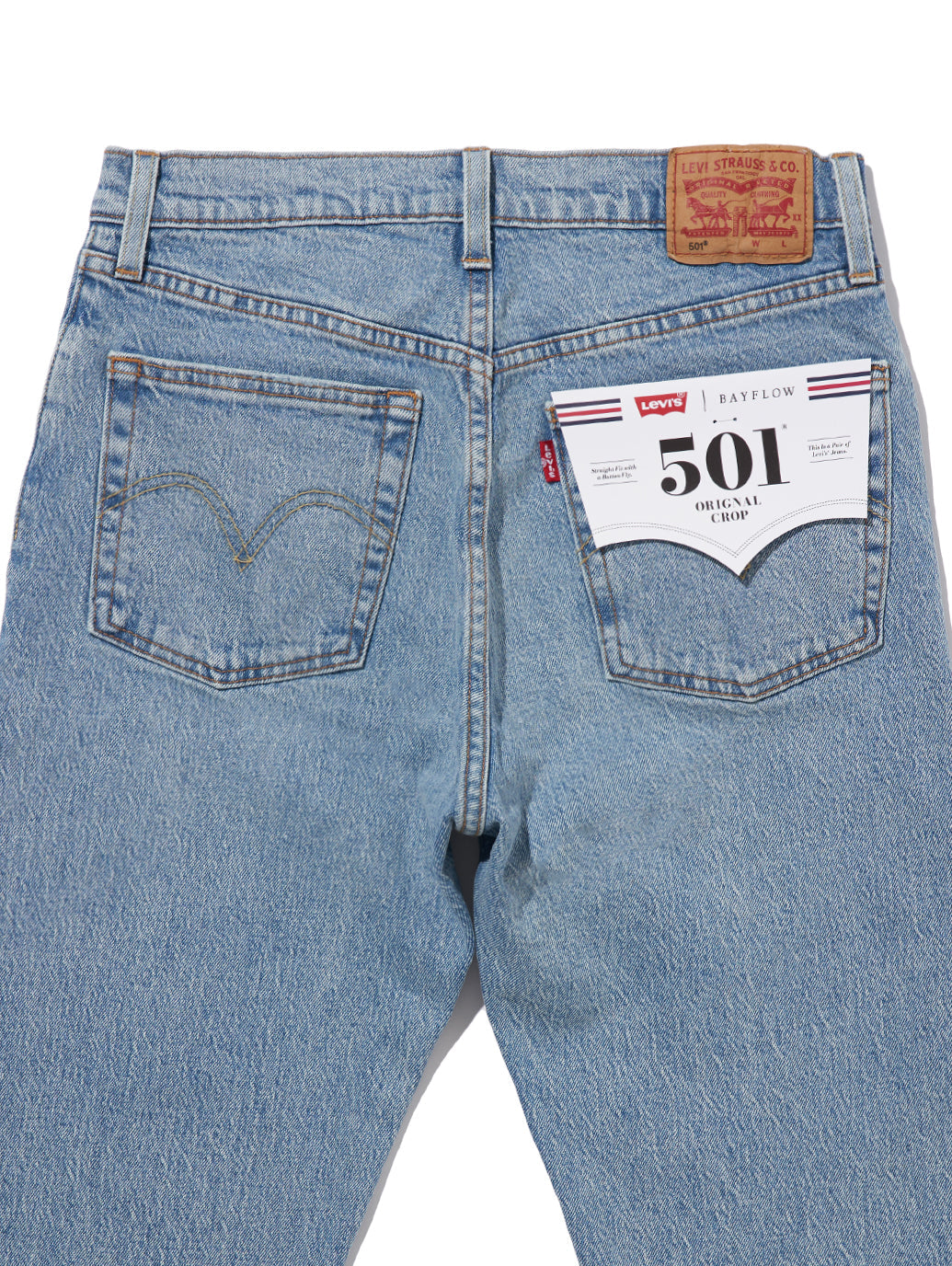 Levi's® for BAYFLOW 501® CROP ライトインディゴ WORN IN
