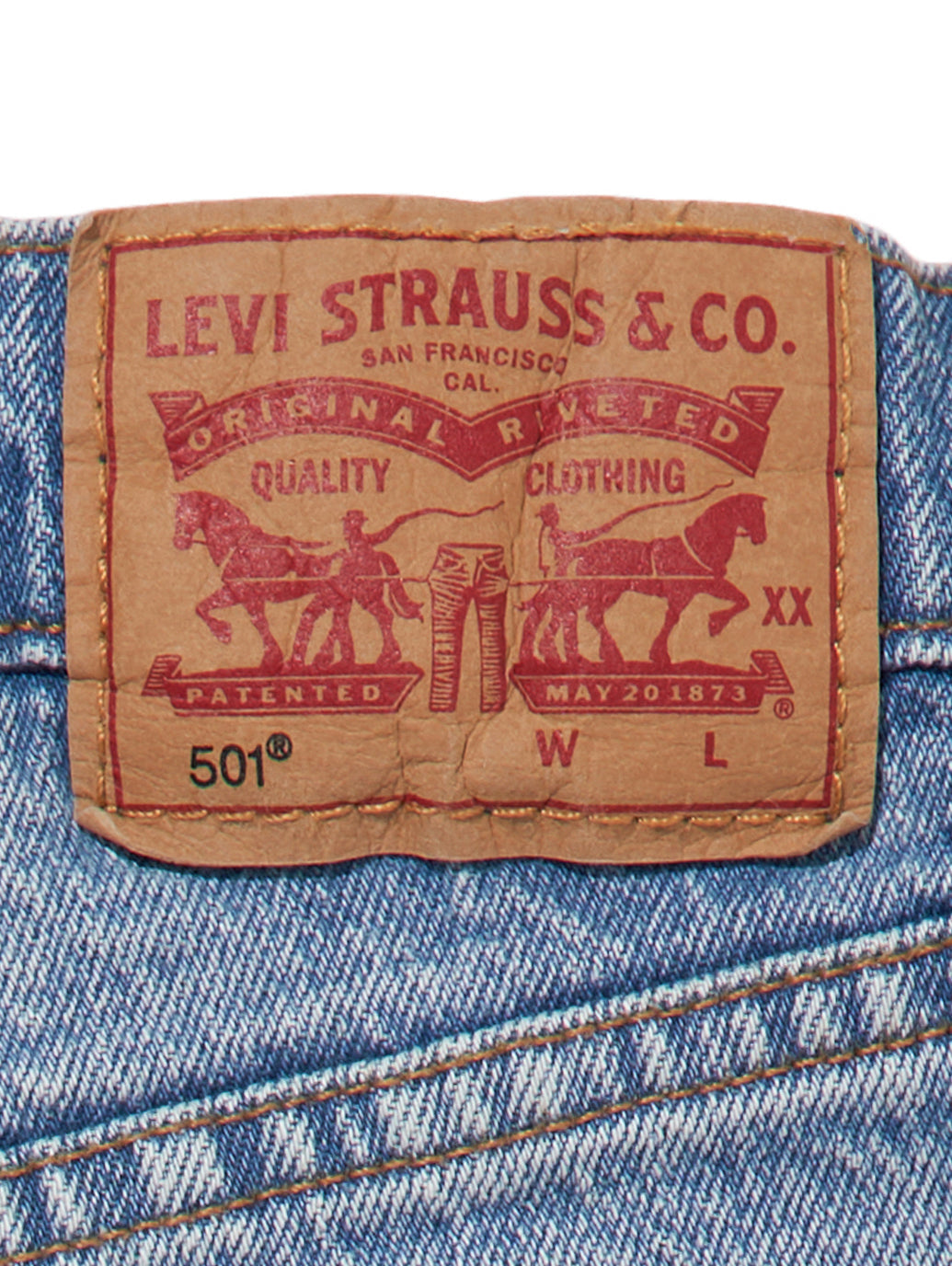 Levi's® for BAYFLOW 501® CROP ライトインディゴ WORN IN