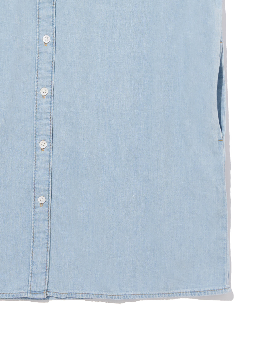 RHEA シャツワンピース ミディアムインディゴ GOOD GRADES