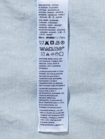 RHEA シャツワンピース ミディアムインディゴ GOOD GRADES