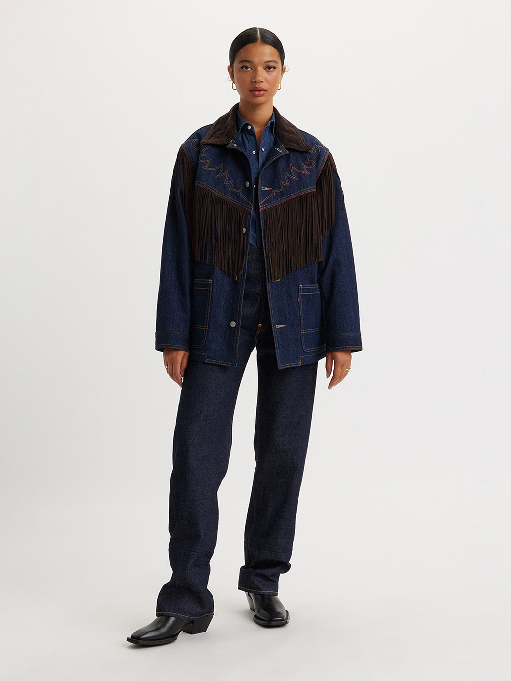KENZO x LEVI'S® フリンジジャケット ダークインディゴ