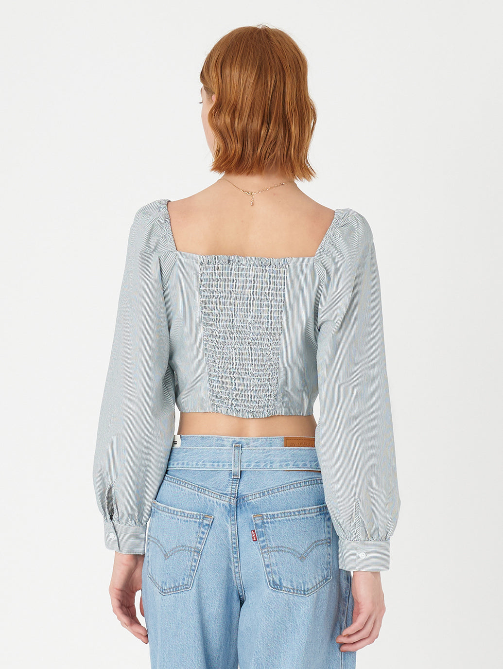 DIANA ブラウス ブルー SERAPHINA